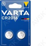 Varta CR2016 LIITIUM TABLETT-PATAREI 90 MAH 2TK