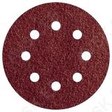 Lihvpaberketas Ø 125mm 5tk velcro 8 ava K180