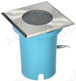 230V PÕRANDA/TERRASSIVALGUSTI ENTRADA 1 MAX 50W GU10 108X108MM IP65 INOX KOBI