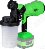 20V AKU VÄRVIPRITS/VÄRVIPÜSTOL 900ML. 2.5MM DÜÜS. KERE +2.0AH AKU JBM