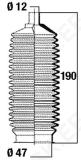 Roolilati tolmukate 12 x 47 x 190