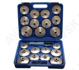Oil Filter Wrench Set | Aluminium Die Cast | 12.5 mm (1/2") Drive | 23 pcs.