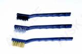 Wire Brush 3Pcs, Brass-Steel-Nylon, 17Cm