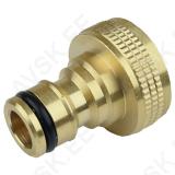 Brass tap connector, 3/4"