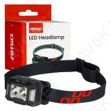 Pealamp laetav 2xXPG+10SMD 1800mAh üliere Amio