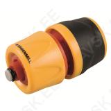 Universaalne kiirühendus 1/2"–3/4" STOP voolikule plast