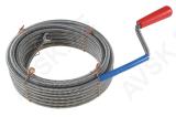 Drain cleaning cable, 5 m