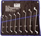 Double Ring Spanner Set | offset | 6 x 7 - 20 x 22 mm | 8 pcs.