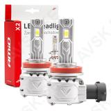 LED esitule pirnid H8/H9/H11 72W X2 Series Canbus MINI AMiO