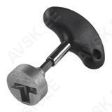 Hook screwdriver,with bit receptacle