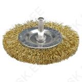 Circular Brush W. Shaft 100mm Crimped W.