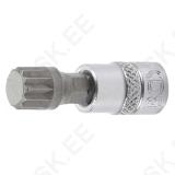 Bit Socket | 6.3 mm (1/4") Drive | Spline (for XZN) M10
