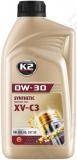 K2 0W30 SYNTHETIC XV C3. LL-04. MB 229.52. C30. VW 504 00 507 00 1L