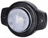 LD358 KÜLJETULI LED. VALGE 42X57MM ÜMMARGUNE KLAAS 12/24V