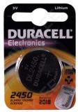 Tablett-patarei, duracell, cr2450, 3v