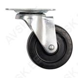 Swivel Caster With Black Rubber 65mm