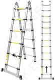 KOKKUKLAPITAV TELESKOOPREDEL "ALU" MAX A-1900MM/I-3800MM JBM