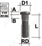 Tikkpolt tp14x1.50/61/14.65 (p75/51. d14.65) m1415re70p