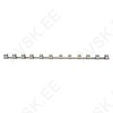 Socket Rail with 12 Clips | 20 mm (3/4")