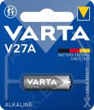 VARTA 27A Alkaline 12V puldipatarei ( mõõdud d=7.7 x 28 mm )