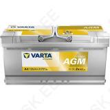 VARTA DYN AGM A4 105Ah 950A 394X175X190 -/+