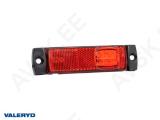 LED gabariittuli Valeryd 130x32x14.5 punane 12-30 V helkuriga sis. 450 mm kaabel