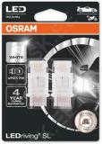 12v w2.5x16q led pirn 1.7w p27/7w valge 6000k ledriving sl blister 2tk osram