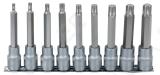 9-os. 1/2" pikkade ribe-torx otsikute kompl. m5-m14 ks tools