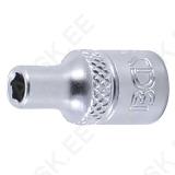 Socket, Hexagon | 6.3 mm (1/4") Drive | 4 mm