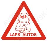 Kleebis " Laps autos "