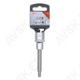 Bit Socket | length 100 mm | 12.5 mm (1/2") Drive | T-Star (for Torx) T40