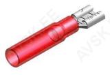 TERMOKAHANEV JUHTMEOTSIK LAPIK "EMA" PUNANE 6.3X0.8MM 10TK M+