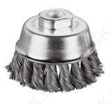 Stainless Steel Wire Cup Brush Ø75mm M 14, twisted