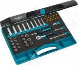 40-OS. 1/4" PADRUNITE+OTSIKUTE KOMPL. 4-13MM TIN/HIPER HAZET