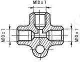 Piduritoru T-liide M10X1