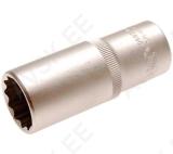 Socket, 12-point, deep | 12.5 mm (1/2") Drive | 22 mm