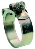 Heavy-Duty Bolt Hose Clamp, 20-22 mm, W1 Zinc Plated Steel