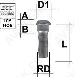 Tikkpolt tp14x1.50/68/16.5 (p68/53. d16.5) m1415re62ho8