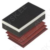 Lihvklots 125 x 70 x 35 mm / lihvpaber 3tk K60 / K80 / K120