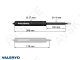 Gaasivedru Arctic L = 268 mm, L kokkusurutud = 178 mm, 1300N, Ø27/14 mm, M10