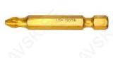 Screwdriver bit, TiN coated, 50mm, PZ2