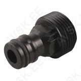Kiirliidese adapter 3/4" - väliskeere plast