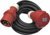Rullis pikendusjuhe 400v/20m 5x2.5mm2 kummikattega