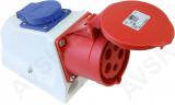 Combo-seinapesa 16a 5p 400v + schuko ip44