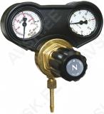 GAASIREGULAATOR 2-MANOMEETRIGA/FLOWMETER 30L/MIN - NL (REDUKTOR) GYS