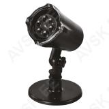 LED projektor IP44 lumehelbed külm valgus