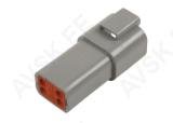 Deutsch -pistikupesa 4-pin,0,5-