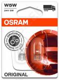 24v t10 pirn 5w w2.1x9.5d w5w original blister 2tk osram
