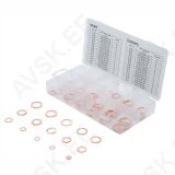 Seal Ring Assortment | Copper | Inch Sizes | for Oil Drain Plugs | 75 pcs.