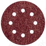 Lihvpaberketas Ø 125mm 5tk velcro 8 ava K80